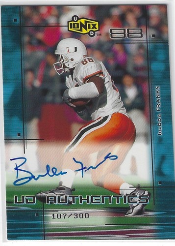 Bubba franks miami hurricanes - bubba,